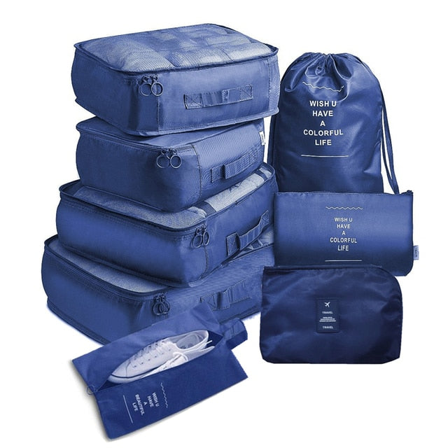 8Pcs/set Large Capacity Travel Organizer